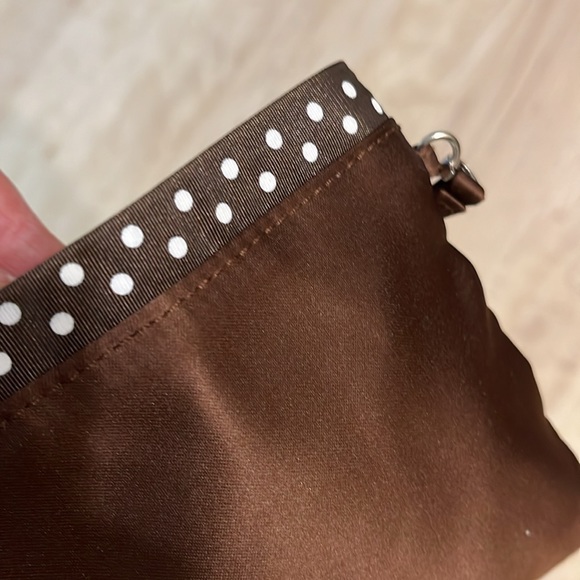 Henri Bendel for Bath and Body Works, Brown Satin Wristlet - Picture 3 of 11
